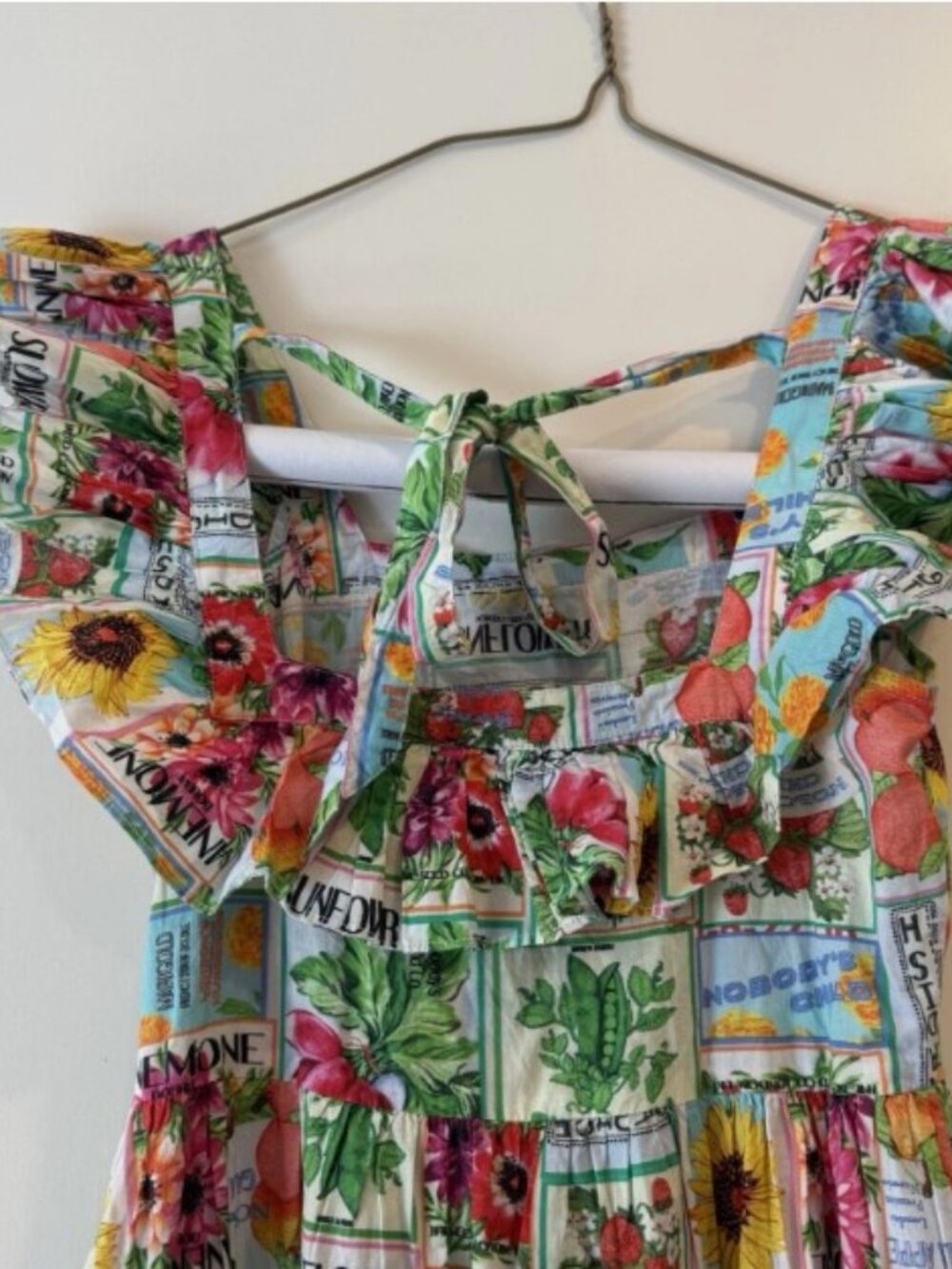 Nobody's Child Cassidy Midi Beach Dress in Seed Packet Print Size 8 - Picture 5 of 8